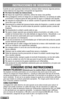 Page 99
INSTRUCCIONES DE SEGURIDAD
Cuando se usan aparatos electrónicos, siempre deben tomarse algunas precau-
ciones básicas de seguridad, incluyendo las siguientes:
Por favor lea todas las instrucciones.
No toque las superficies calientes, utilice las asas o las perillas.
Para protegerse contra el riesgo de un choque eléctrico, no sumerja el cable,
el enchufe ni ninguna parte de esta parrilla en agua o cualquier otro líquido.
Se requiere la supervisión de un adulto cuando el aparato esté siendo usado...