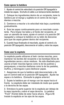 Page 4Como operar la batidora
1.  Ajuste el control de velocidad a la posición Off (apagada) e
instale las aspas.  Enchufe el cable a un tomacorriente standard.
2.  Coloque los ingredientes dentro de un recipiente, tome la
batidora por el mango y sujétela en el centro de los ingre-
dientes a mezclar.
3.  Comience a mezclar a la velocidad más baja y auméntela
gradualmente.
4.  Guíe las aspas continuamente para un mezclado consis-
tente.  Para limpiar los lados y el fondo del recipiente, al
usar un utensilio de...