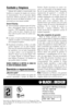 Page 12Copyright © 1997 Black & Decker
Pub. No. 173814-00
Printed in China
Impreso en China
Cuidado y limpieza
Además del cuidado ya mencionado, esta
batidora no requiere de ningún otro servicio
ni mantenimiento. De ser necesaria alguna
reparación, deberá ser llevada a cabo por un
centro de servicio de Black & Decker o uno
autorizado por esta misma entidad.
General Cleaning
1.Antes de limpiar cualquier parte de la bati-
dora o del pedestal, ajuste el control a la
posición “OFF”(apagada), desconecte el
cable y...