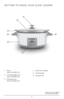 Page 66
Product may vary slig\btly 
from w\bat is illustrated.
GETTING TO KNOW YOUR SLOW COOKER
1.  K n o b   
(Part # SC1007-01)
2.    Tempered glass Lid 
 
(Part # SC1007-02)
3.    Stoneware pot
 
(Part # SC1007-03) 4. 
Cool touc\b \bandles
5.  Cooking base
6.  Control knob
GETTING TO KNOW YOUR SLOW COOKER
1
2
3
44
5
6         
