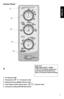 Page 55
Control panel 
B

 
    
1.  on indi\fator light
2.  t e\bperature (
 ˚F / ˚C) sele\ftor knob  
3. Cooking Fun\ftion (MoDe) sele\ftor knob
4.  t oast shade and 60-\binute ti\ber (
)  sele\ftor knob
5.  Conve\ftion \fooking oFF/on (o/i) swit\fh
enGLiSH
i\bportant:
When using to ASt / tiMer  
(  
) fun\ftion, always turn 
the knob past 20 and then turn 
ba\fk or forward to desired setting 