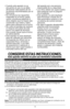 Page 1716
ENCHUFE POLARIZADO
Este aparato cuenta con un enchufe polarizado (un contacto es más ancho que 
el otro). A fin de reducir el riesgo de un choque eléctrico, este enchufe encaja 
en un tomacorriente polarizada en un solo sentido. Si el enchufe no entra en le 
tomacorriente, inviértalo y si aun así no encaja, consulte con un electricista. Por favor 
no trate de alterar esta medida de seguridad.
TORNILLO DE SEGURIDAD
Advertenc\ba:  Este aparato cuenta con un tornillo de seguridad para evitar la remoción...