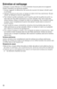 Page 3434
Entr\fti\fn \ft n\ftt\byag\f 
l’utilisateur	 ne	peut	 effectuer	 lui-même	 l’entretien	 d’aucune	pièce	de	cet	 appareil.	
Confier	 l’entretien	 à	un	 technicien	 qualifié.
1.		 Fermer	 l’appareil,	 le	débrancher	 de	la	prise	 de	courant	 et	le	laisser	 refroidir	 avant	
le	 nettoyage.
2.		 Nettoyer	 la	porte	 en	verre	 avec	un	tampon	 en	nylon	 et	de	 l’eau	 savonneuse.	 Ne	pas	
utiliser	 de	nettoyant	 à	vitres	 en	vaporisateur.
3.		 Pour	 enlever	 la	grille	 coulissante,	 ouvrir	la	porte,	 puis	tirer...