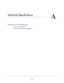 Page 4646
A
A.   Technical Specifications
This chapter covers the following topics:
•     Factory Default Settings 
•     Technical Specifications on page 49 