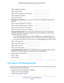 Page 630 Network Planning for Multiple WAN Ports
628 ProSAFE Dual WAN Gigabit WAN SSL VPN Firewall FVS336Gv2 
WAN 1 gateway IP address:                        ______.______.______.______
WAN 1 subnet mask:                                   ______.______.______.______
WAN 2 fixed or static Internet IP address:  ______.______.______.______
WAN 2 gateway IP address:                        ______.______.______.______
WAN 2 subnet mask:                                   ______.______.______.______
•ISP DNS server...