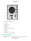 Page 104Figure 39. ReadyNAS 716X rear panel
1.Exhaust fan
2.Power cable socket
3.Power switch
4.Kensington lock
5.eSATA ports
6.1 Gb LAN ports with LED status indicators
7.HDMI port
8.eSATA port
9.USB 3.0 ports
10.Reset button
11.10 Gb LAN ports with LED status indicators
Status Information
You can obtain information about the status of your storage system by reviewing the indicators listed in the
following table.
NETGEAR ReadyNAS 716X
104
ReadyNAS OS 6.5 