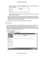 Page 43NETGEAR genie ADVANCED Home 43
 D6200 WiFi DSL Modem Router
•
To use the PIN method, select the PIN Number  radio button, enter the client security 
PIN, and click  Next.
Within 2 minutes, go to the client device and use its WPS software to jo\
in the network 
without entering a password.
The WiFi DSL modem router attempts to add the WPS-capable device. The WPS LED on  the side of the WiFi DSL modem router blinks green. When the WiFi DSL mo\
dem router 
establishes a WPS connection, the LED is solid...