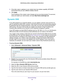 Page 86Advanced Settings 86
N300 Wireless ADSL2+ Modem Router DGN2200v4 
5. 
If the other router or gateway in your network also has wireless capabil\
ity, NETGEAR 
recommends that you use a different wireless channel.
6.  Click  Apply .
The IP address of the modem router changes and you are disconnected. To reconnect,  close and restart your web browser
 , and type http://www.routerlogin.net .
Dynamic DNS
If your ISP assigned you a fixed IP address, you can register a domain n\
ame and link it to 
your IP...