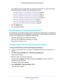 Page 25Specify Your Internet Settings 
25  AC1200 Smart WiFi Router with External Antennas
Your Internet service provider (ISP) can provide this information. For more information 
about IPv6 Internet connection, see the following sections:
-Use Auto Detect for an IPv6 Internet Connection on page 25
-Use Auto Config for an IPv6 Internet Connection on page 27
-Set Up an IPv6 6to4 Tunnel Internet Connection on page 28
-Set Up an IPv6 Pass Through Internet Connection on page 30
-Set Up an IPv6 Fixed Internet...