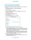 Page 37Specify Your Internet Settings 37
 AC1750
 Smart  WiFi Router
Set Up an IPv6 DHCP Internet Connection
To set up an IPv6 Internet connection with a DHCP server:
1. Launch an Internet browser from a computer or wireless device that is co\
nnected to the 
network.
2.  T
ype  http://www.routerlogin.net  or http://www.routerlogin.com .
A login window opens.
3.  Enter the router user name and password.
The user name is  admin. 
 The default password is password. The user name and 
password are...