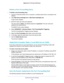 Page 162Specify Internet Port Settings 
162 Nighthawk AC1750 Smart WiFi Router 
Delete a Port Forwarding Entry
To delete a port forwarding entry:
1. Launch an Internet browser from a computer or wireless device that is connected to the 
network.
2. Type http://www.routerlogin.net or http://www.routerlogin.com.
A login screen displays.
3. Enter the router user name and password.
The user name is admin. The default password is password. The user name and 
password are case-sensitive.
The BASIC Home screen...