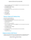 Page 150The user name is admin. The default password is password. The user name and password are case-sensitive.
The BASIC Home page displays.
4. Select ADVANCED > Setup > LAN Setup.
The LAN Setup page displays.
5. In the Address Reservation section, select the radio button next to the reserved address.
6. Click the 
Edit button.
The Edit page displays.
7. Change the settings.
8. Click the 
Apply button.
Your settings are saved.
Remove a Reserved IP Address Entry
You can remove a reserved IP address entry. To...