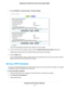 Page 1724.
Select ADVANCED > Advanced Setup > Wireless Settings. Your 
router might display information that is different from this example.
5. In the 2.4 GHz and 5 GHz sections, select or clear the 
Enable Wireless Router Radio check boxes.
Clear
ing these check boxes turns off the WiFi feature of the router for each band.
6. Clic

k the 
Apply button.
If you turned off both WiFi radios, the WiFi On/Off LED and the WPS LED turn off. If you turned on the WiFi
radios, the WiFi On/Off LED and the WPS LED light....