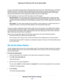 Page 180For you to use the WiFi repeating function, WPA2-PSK [AES], WPA-PSK [TKIP] + WPA2-PSK [AES], or WPA/WPA2
Enterprise security for your router cannot be enabled and the router cannot use the auto channel feature. If you
want to use security, the only type of security that is supported with the WiFi repeating function is WEP legacy
security, which requires the 2.4 GHz radio band to function in the Up to 54 Mbps mode.
For WiFi repeating, you must set up a WiFi base station and a WiFi repeater:
• WiFi base...