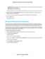 Page 43•
Use DHCP Server. This method passes more information to LAN devices but some IPv6 systems might not
support the DHCv6 client function.
• Auto Config. This is the default setting.
This setting specifies ho w the router assigns IPv6 addresses to the devices on your home network (the LAN).
10. (Optional) Select the Use This Interface ID check box and specify the interface ID to be used for the IPv6
address of the router
’s LAN interface.
If you do not specify an ID here, the 
router generates one...