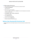 Page 62To delete all upstream QoS policy rules:
1.
Launch a web browser from a computer or WiFi device that is connected to the network.
2. Enter http://www.routerlogin.net.
A login window opens.
3. Enter the 
router user name and password.
The user name is admin. The default password is password. The user name and password are case-sensitive.
The BASIC Home page displays.
4. Select 
ADVANCED > Setup > QoS Setup > Upstream QoS.
The QoS Setup page displays.
5. Click the Setup QoS rule button.
The QoS Pr

iority...