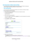 Page 79Use Keywords to Block Internet Sites
You can block keywords and domains (websites) to prevent certain types of HTTP traffic from accessing your
network. By default, keyword blocking is disabled and no domains are blocked.
Set Up Blocking
You can set up blocking of specific keywords and domains to occur continuously or according to a schedule.
To set up keyword and domain blocking: 1.
Launch a web browser from a computer or WiFi device that is connected to the network.
2. Enter...