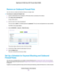 Page 88Remove an Outbound Firewall Rule
You can remove an outbound firewall rule that you no longer need.
To remove an outbound firewall rule: 1.
Launch a web browser from a computer or WiFi device that is connected to the network.
2. Enter http://www.routerlogin.net.
A login window opens.
3. Enter the router user name and password.
The user name is admin. The default password is password. The user name and password are case-sensitive.
The BASIC Home page displays.
4. Select 
ADVANCED > Security > Block...