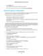 Page 648.Click the Apply button.
The IP address of the router changes, and you are disconnected.
9.To reconnect, close and restart your browser and type http://www.routerlogin.net.
Set Up the Router in Bridge Mode
You can use your router in bridge mode to connect multiple devices wirelessly at the faster 802.11ac speed.
You need two routers: one set up as a router and the other set up as a bridge.
Installing your router as a bridge offers the following benefits:
•Take advantage of gigabit WiFi speeds on current...