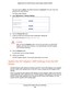 Page 209Manage the DST Adapter Network and Settings 209
 Nighthawk DST AC1900 DST Router and DST Adpater Model R7300DST
The user name is 
admin. The default password is password. The user name and 
password are case-sensitive.
The Status page displays.
5.  Select  Maintenance > Backup Settings .
6. Click the  Choose File  button.
7.  Locate and select the previously saved configuration settings file.
The name of the file is NETGEAR_DST6501.cfg.
CAUTION:
After you click the  Restore button, do not try to go...