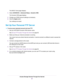 Page 87The BASIC Home page displays.
4.Select ADVANCED > Advanced Setup > Dynamic DNS.
The Dynamic DNS page displays.
5.Change your DDNS account settings as necessary.
6.Click the Apply button.
Your settings are saved.
Set Up Your Personal FTP Server
To set up your personal account and use FTP:
1.Get your NETGEAR Dynamic DNS domain name.
See Set Up FTP Access Through the Internet on page 82.
2.Make sure that your Internet connection is working.
Your router must use a direct Internet connection. It cannot...