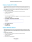 Page 72Enable or Disable WiFi 160 MHz
The WiFi 160 MHz setting reduces lag and improves streaming speed. Note that the WiFi clients must have 160
MHz support, and they must be connected to the 5 GHz WiFi network.You can enable or disable WiFi the HT160
setting.
If your computer is connected with WiFi when you change the MU-MIMO setting, you are disconnected when you
click the Apply button.To avoid this problem, use a computer with a wired connection to access the router.
To enable or disable WiFi 160 MHz:...