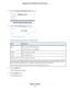 Page 855.Select the Enable VLAN/Bridge Group check box.
6.Select the By VLAN tag group radio button.
7.Specify the settings as described in the following table.
DescriptionField
Enter a name for the VLAN tag group.
The name can be up to 10 characters.
Name
Enter a value from 1 to 4094.VLAN ID
Enter a value from 0 to 7.Priority
Select the check box for a wired LAN port or WiFi port.
If your device is connected to an Ethernet port on the router, select the LAN port check box that corresponds to the Ethernet
port...