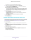 Page 63Control Access to the Internet 
63  Nighthawk X6 AC3000 Tri-Band WiFi Router
The settings for this service automatically display in the fields.
8. To add a service or application that is not the list, select User Defined.
a.If you know that the application uses either TCP or UDP, select the appropriate 
protocol; otherwise, select TCP/UDP (both).
b. Enter the starting port and ending port numbers. 
If the service uses a single port number, enter that number in both fields. To find out 
which port numbers...