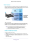 Page 72Tri-Band WiFi Connections 72
Nighthawk
 X6 AC3000
 Tri-Band WiFi  Router 
Smart Connect
Smart Connect balances your 5 GHz WiFi connections into two different radio bands: the 5 
GHz radio 1 band and the 5 GHz radio 2 band. The router uses Smart Connect to choose the 
best radio band for your device to give you the best WiFi performance.
Nighthawk X6 2.4 GHz
450 Mbps
Legacy
devices
5 GHz WiFi band 1
1300 Mbps Fast
dual-band
devices
5 GHz WiFi band 2
1300 Mbps Faster
dual-band
devices
Same WiFi network...