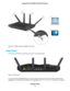 Page 12Figure 3. A USB 3.0 port is located on the right
Rear Panel
The rear panel connections and buttons are shown in the following figure.
Figure 4. Rear panel
You can use Ethernet AGGREGATE ports 1 and 2 to cable a device to the router that supports Ethernet port
aggregation. For information about Ethernet port aggregation, see Set Up Ethernet Port Aggregation on page 70 .
Hardware Setup
12
Nighthawk X8 AC5000 Tri-Band WiFi Router 