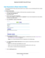 Page 49Use Keywords to Block Internet Sites
You can use keywords to block certain Internet sites from your network.You can use blocking all the time or based
on a schedule.
To block Internet sites:
1.Launch a web browser from a computer or WiFi device that is connected to the network.
2.Enter http://www.routerlogin.net.
A login window opens.
3.Enter the router user name and password.
The user name is admin.The default password is password.The user name and password are case-sensitive.
The BASIC Home page...