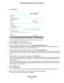 Page 854.Select Wireless.
You can specify the settings for the 2.4 GHz, 5 GHz-1, and 5 GHz-2 bands.
Your router might display information that is different from this example.
5.From the Region menu, select your region.
In some locations, you cannot change this setting.
6.To control the SSID broadcast, select or clear the Enable SSID Broadcast check box.
When this check box is selected, the router broadcasts its network name (SSID) so that it displays when you
scan for local WiFi networks on your computer or...