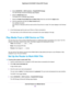 Page 144d.Select ADVANCED > USB Functions > ReadySHARE Storage.
The USB Storage (Advanced Settings) page displays.
e.Select the Media Server tab.
The Media Server (Settings) page displays.
f.Select the Enable iTunes Media Server (Music Only) check box and click the Apply button.
g.Enter the passcode and click the Allow Control button.
Your settings are saved.
Your iPhone or iPad pairs with the router and the iTunes Server is ready.The router displays in the Remote
app.
8.In the Remote app, tap the router your...