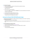 Page 21To change the language:
1.Launch a web browser from a computer or WiFi device that is connected to the network.
2.Enter http://www.routerlogin.net.
A login window opens.
3.Enter the router user name and password.
The user name is admin.The default password is password.The user name and password are case-sensitive.
The BASIC Home page displays.
4.In the upper right corner, select a language from the menu.
5.When prompted, click the OK button to confirm this change.
The page refreshes with the language...