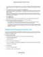 Page 82The name can be up to 32 characters long and it is case-sensitive.The default SSID is randomly generated and
is on the router’s label. If you change the name, make sure to write down the new name and keep it in a safe
place.
8.To change the WiFi channel, select a number from the Channel menu.
In some regions, not all channels are available. Do not change the channel unless you experience interference
(shown by lost connections or slow data transfers). If this happens, experiment with different channels...