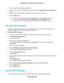 Page 60The Advanced Wireless Settings page displays.
5.In the 2.4 GHz, 5 GHz, and 60 GHz sections, select or clear the Enable Wireless Router Radio check
boxes.
Clearing these check boxes turns off the WiFi feature of the router for each band.
6.Click the Apply button.
If you turned off both WiFi radios, the WiFi On/Off LED and the WPS LED turn off.
If you turned on the WiFi radios, the WiFi On/Off LED and the WPS LED light.
Note
Set Up a WiFi Schedule
You can turn off the WiFi signal from your router at times...