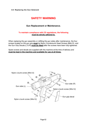 Page 62

8-4 Replacing the Gun Solenoid
\b	

\f
\b	
\f
	\f	

\b	
\
	\f
\b\f\b\
\b\f

\b\f\b	\b\f\
\f\b
\b	
\f
\f	\b

\f
\f	
	
	

 

\b
	

\f\f
\b \b
	
 !#	

$$%
	\b&\
(#
\b\f\b\b\f 	


	)\b\b
\f
*
	
	
	\b...