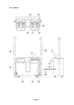 Page 78
22
131118
2019
2324
21
5
29
301631
17
15
12
2
14
(Opposite       side)
Gun  Cabinet 