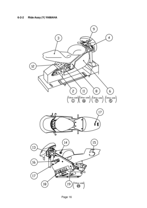 Page 16Page 16
Other sideOther side
Other side Other side
Other side
6-2-2 Ride Assy (Y) YAMAHA 