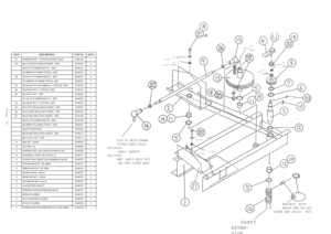 Page 75Page 70
M4 FLAT
WASHER
M4 SPRING
WASHER
M8 FLAT
WASHER
M8
SPRING WASHER
M10
SPRING
WASHER
FIX TO MAIN FRAME
USING 2xM10 FLAT
WASHER
1xM10 SAFETY
WASHER
AND 1xM10 HALF NUT
(AS PER OTHER END)
SHAFT
EXTEN-
SION
REPLACE WITH
M6x40 HEX HD SET
SCREW AND NYLOC  NUT.M12
SPRING
WASHER
M12
FLAT
WASHER
ITEM
DESCRIPTION
PART No.
QNTY
E1
STEERING POT - CONTINOUS ROTATION
X008-022
1
B9
M4x12 POZI PAN HEAD SCREW - BZP
26300057
4
M4 FLAT WASHER H/DUTY - BZP
28000123
4
M4 SPRING WASHER TYPE B - BZP
28000018
4
B8
M10 FLAT...