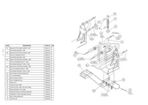 Page 85Page 80
ITEM
DESCRIPTION
PART No
QNT
B7
M8x20 BUTTON HEAD SCREW - BZP
26500119
4
M8 SPRING WASHER - BZP
28000027
4
B6
M8x40 BUTTON HEAD SCREW - BZP
26500408
4
M6 FLAT WASHER H/DUTY
88300791
4
M8 SPRING WASHER - BZP
28000027
4
B5
M5x25 POZI PAN HEAD SCREW - BZP
36300049
12
M5 FLAT WASHER H/DUTY - BZP
88300789
12
M5 SPRING WASHER TYPE B - BZP
28000026
12
B4
M4x25 POZI PAN HEAD SCREW - BZP
26300060
16
M4 FLAT WASHER H/DUTY - BZP
28000036
16
M4 SPRING WASHER TYPE B - BZP
28000018
16
81
SEAT REAR SUPPORT...