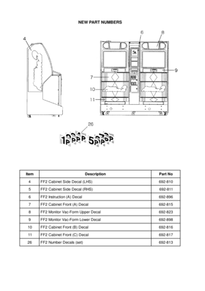 Page 18NEW PART NUMBERS
m e t Ino i t p i r c s e DoN t r a P
4)S H L ( l a c e D e d i S t e n i b a C 2 F F0 1 8 - 2 9 6
5)S H R ( l a c e D e d i S t e n i b a C 2 F F1 1 8 - 2 9 6
6la c e D ) A ( n o i t c u r t s n I 2 F F6 9 8 - 2 9 6
7la c e D ) A ( t n o r F t e n i b a C 2 F F5 1 8 - 2 9 6
8la c e D r e p p U m r o F - c a V r o t i n o M 2 F F3 2 8 - 2 9 6
9la c e D r e w o L m r o F - c a V r o t i n o M 2 F F8 9 8 - 2 9 6
0 1la c e D ) B ( t n o r F t e n i b a C 2 F F6 1 8 - 2 9 6
1 1la c e D ) C (...