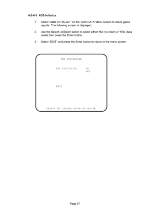 Page 574B ?-?. 
 %,C
 $9.J+%	K99!(
	8


	




2 >	>G9
	
	
.-/
5
I+/

5	
	+

 $+)%
	+


	

ADS INITIALIZE
ADS INITIALIZE  NO
 YES
EXIT
SELECT SW :CHOOSE ENTER SW :ENTER 