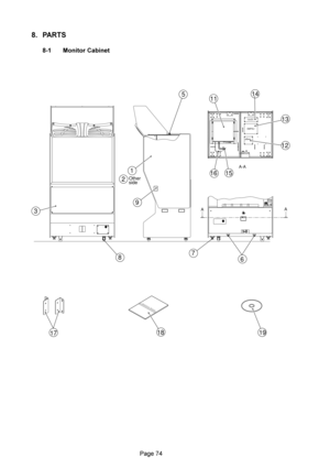 Page 74B3
 	

V: & &%1 
Operators Manual
pBass
SMPSU
12vDC
1
2
3
6 5
13
12
15 16A-A
AA
19 18
17
Other
side
11  
9
78
14   