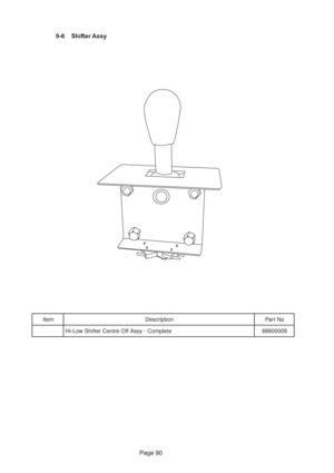 Page 90Page 90 9-6 Shifter Assy
m e t Ino i t p i r c s e DoN t r a P
e t e l p m o C - y s s A f f O e r t n e C r e t f i h S w o L - i H9 0 0 0 0 8 8 8 