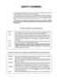 Page 3SAFETY WARNING
In order to use this machine safely, be sure to read this operators manual carefully
before installation, adjustment or use of this machine.
Whenever the owner of this machine entrusts disassembly, installation, adjustment
or routine maintenance to another person, the owner should ensure that that person
read the appropriate precautions and relevant sections of this manual before starting
work.
In order that no accidents occur when the machine is in operation, 
strictly
follow the notes on...