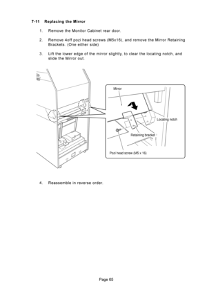 Page 65?= P55 &#$%/% 
: 5#	A
;


 5#@>
	A=B:?+
#	A
5



&!/

	
+
8 2
		

		


	


	A

@ 5

#
Pozi head screw (M5 x 16)Mirror
Retaining bracket
Locating notch 