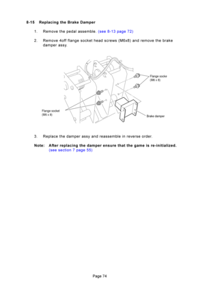 Page 74#
 \b	
\f

\b
\b
\b	 
\f
  ! (	  \b   
	 
\f
#\f$$$\f)!& %!\f
() !	
	 
!!(
\f!	
 
\b	
\f

 \b
!
\b

\f\b




\b
 # \f    
Brake damper Flange socke
t
(M6 x 8)
Flange socket
(M6 x 8) 