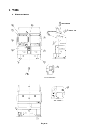 Page 80
 
 	


3
01
192
18
22
Cross section C-C
CC
2012
1
2
10
9
Opposite side
11Opposite side
1413Opposite side
8
7
6
5
4
15
3
Cross section B-B B
B 