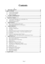 Page 3Page 3
Contents
1
1 1
1
1 .
1 .
. SPECIFIC ATION S........................................................................\
............... .
4
4 4
4
2. PREC AUTION S........................................................................\
........................ .
5
5 5
5
2-1 Cautions When Installing. ........................................................................\
...................... 5 
2-2 Caution When Handling. ........................................................................\...